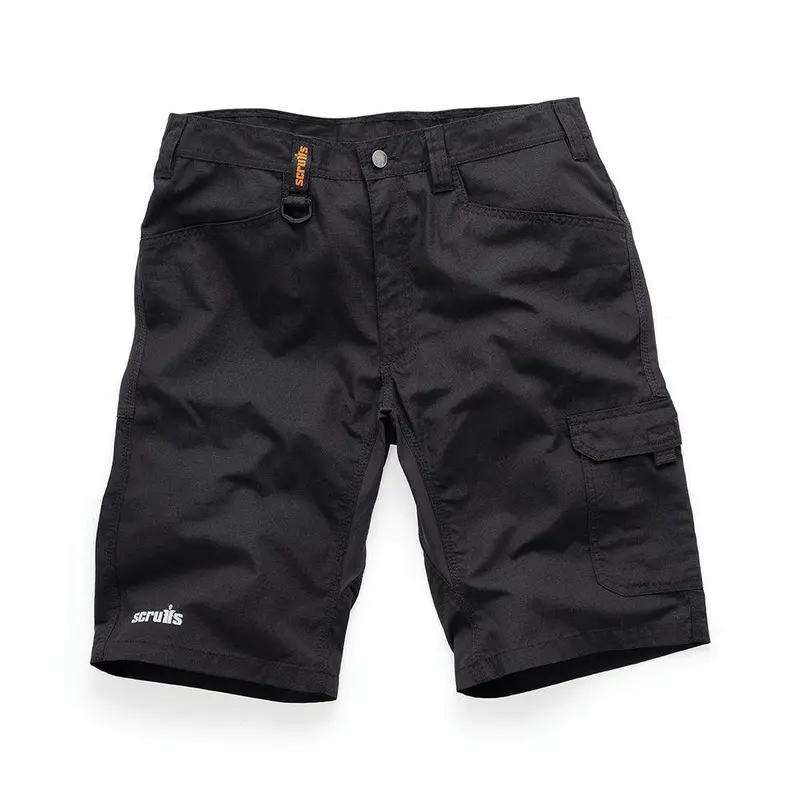Scruffs Trade Flex Shorts – Lightweight, Stretch-Fabric Workwear in Black