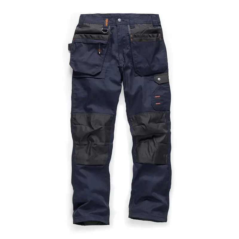 Scruffs Worker Plus Trousers – Navy Reinforced Workwear with Multiple Pockets