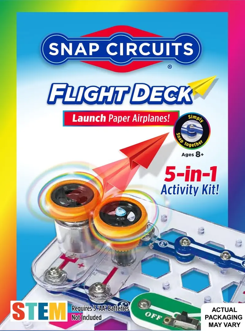 Snap Circuits Flight Deck: Paper Airplane Engineering Kit