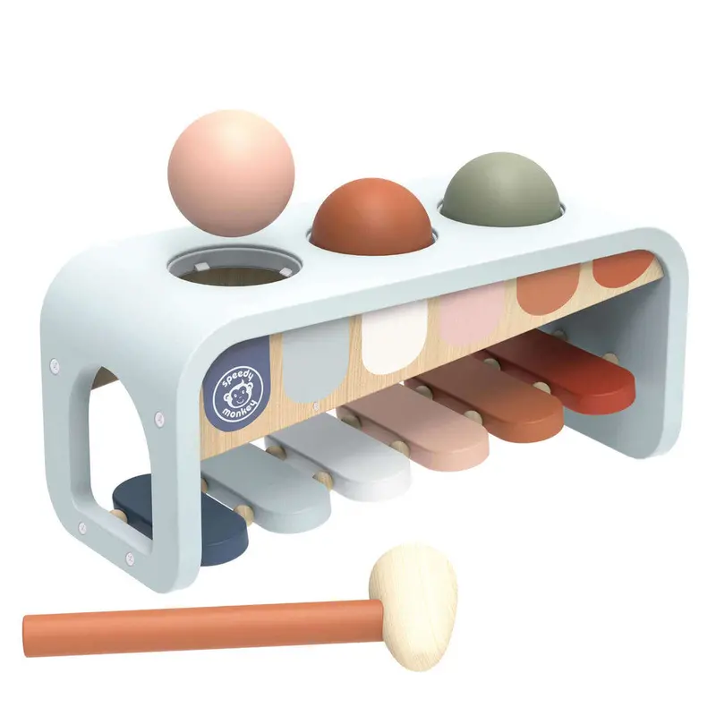 Speedy Monkey Xylo-Bench Tap-Tap Musical Toy – Percussion Learning Tool