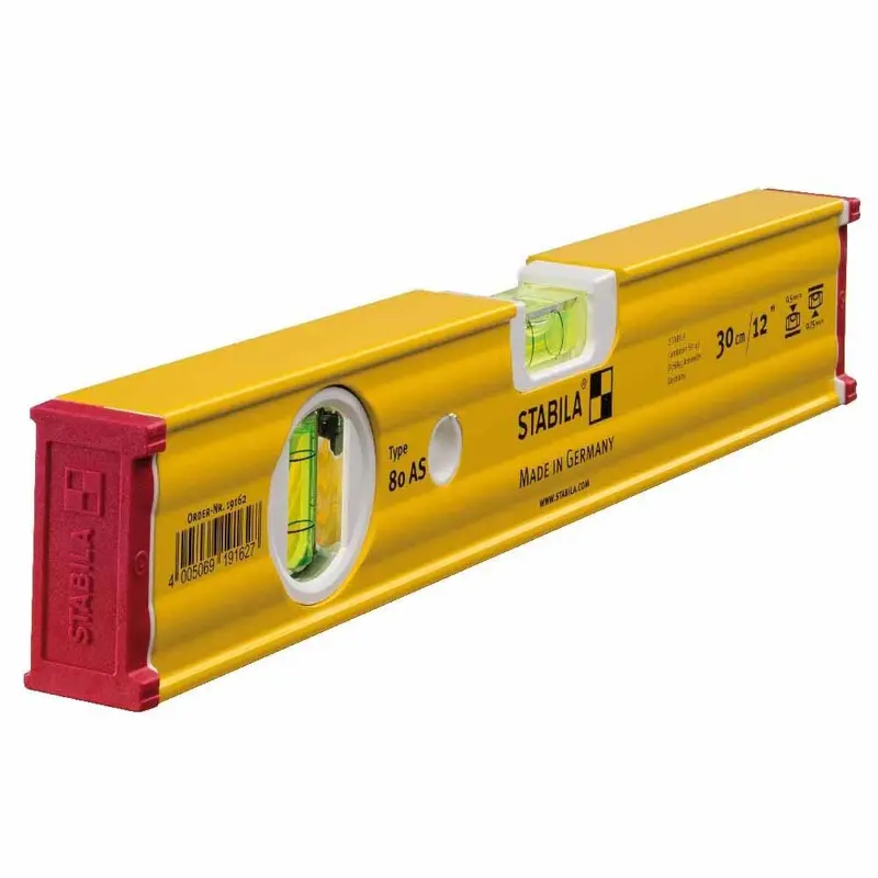 STABILA Type 80 AS-2 12-Inch Aluminum Spirit Level (Model 29012)