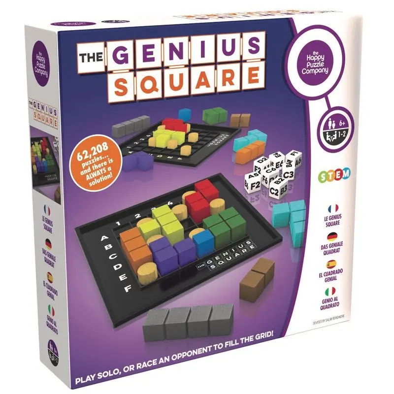 The Genius Square – Spatial Reasoning Strategy Board Game