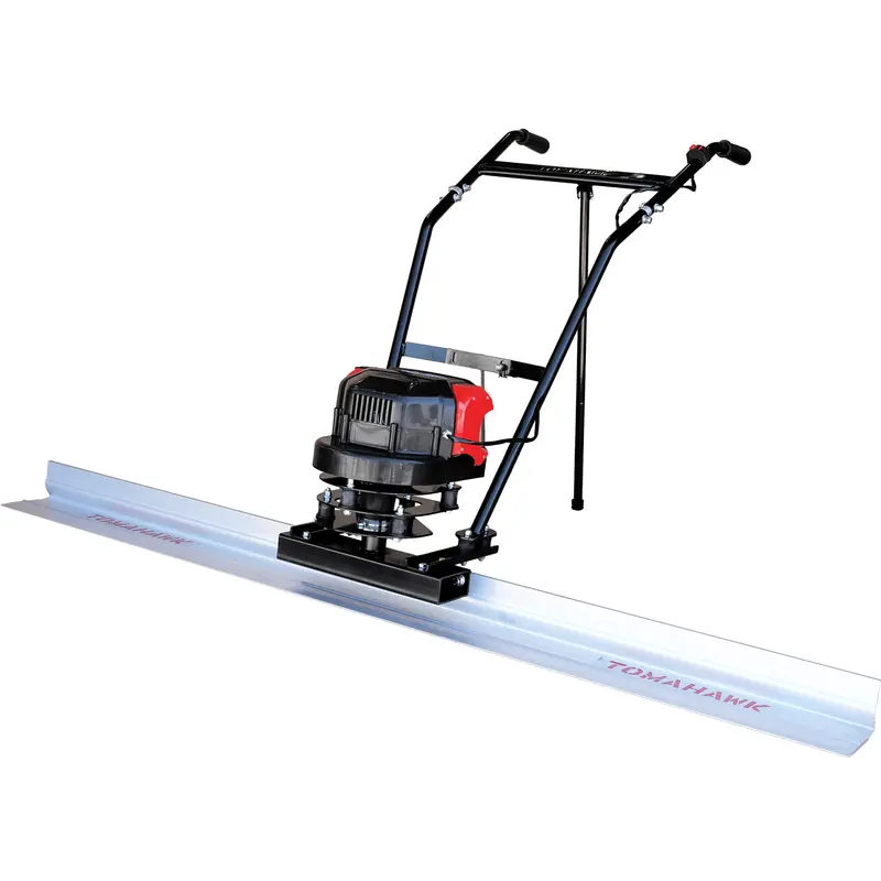 Tomahawk 36V Battery-Powered Screed – Single Aluminum Blade, Selectable Lengths (4–14 ft)