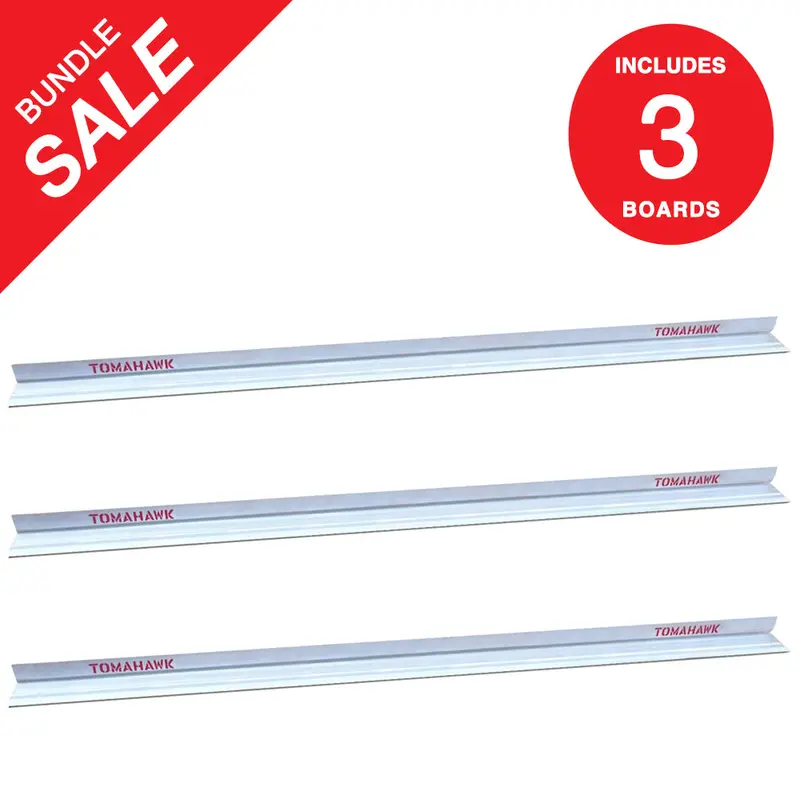 Tomahawk Aluminum Concrete Screed Blade Bundle – Choose 3 Lengths