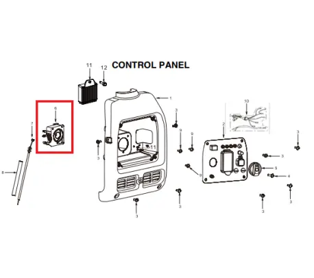 Tomahawk Generator On/Off Switch – Compatible with TG3000i 3000W Inverter Generator