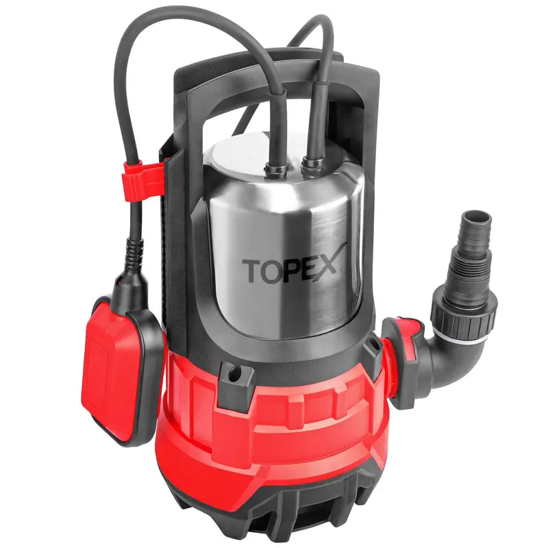 TOPEX 1100W Submersible Dirty Water Pump for Ponds, Pools, and Flood Cleanup