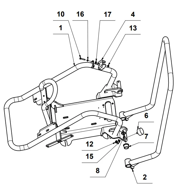 TPC90H Honda Compactor Rubber Handle Mounts (P019)
