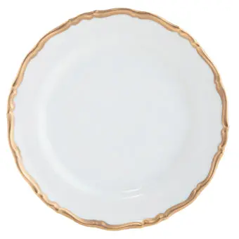 Ultra-White Birmingham Gold Bread Plate