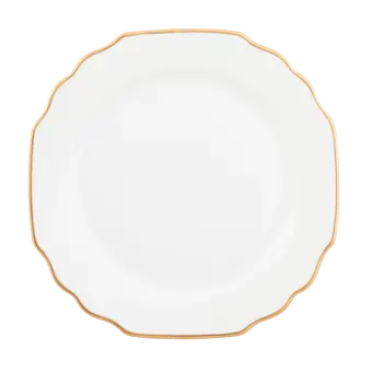 Ultra-White Georgian Gold Salad Dish
