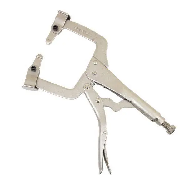 US PRO 11-Inch Locking C-Clamp with Swivel Pads & Replaceable Tips – Mole Grip Style 5902