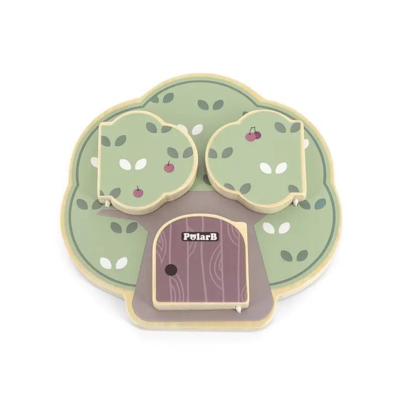 VIGA Peek-a-Boo Tree Sensory Toy – Wooden Learning Activity
