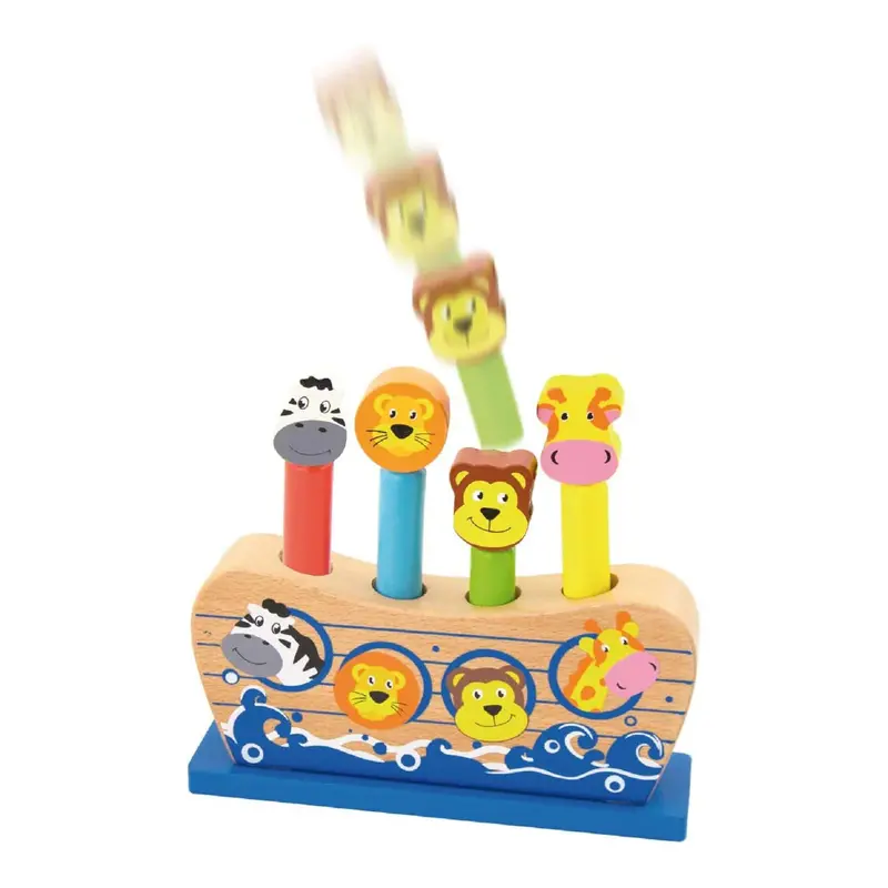 VIGA Pop-Up Noah’s Ark Toy with Interactive Animal Figures
