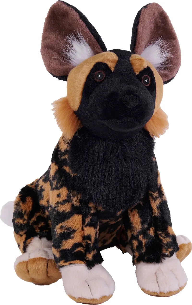 Wild Republic African Wild Dog Plush Animal with Lifelike Features