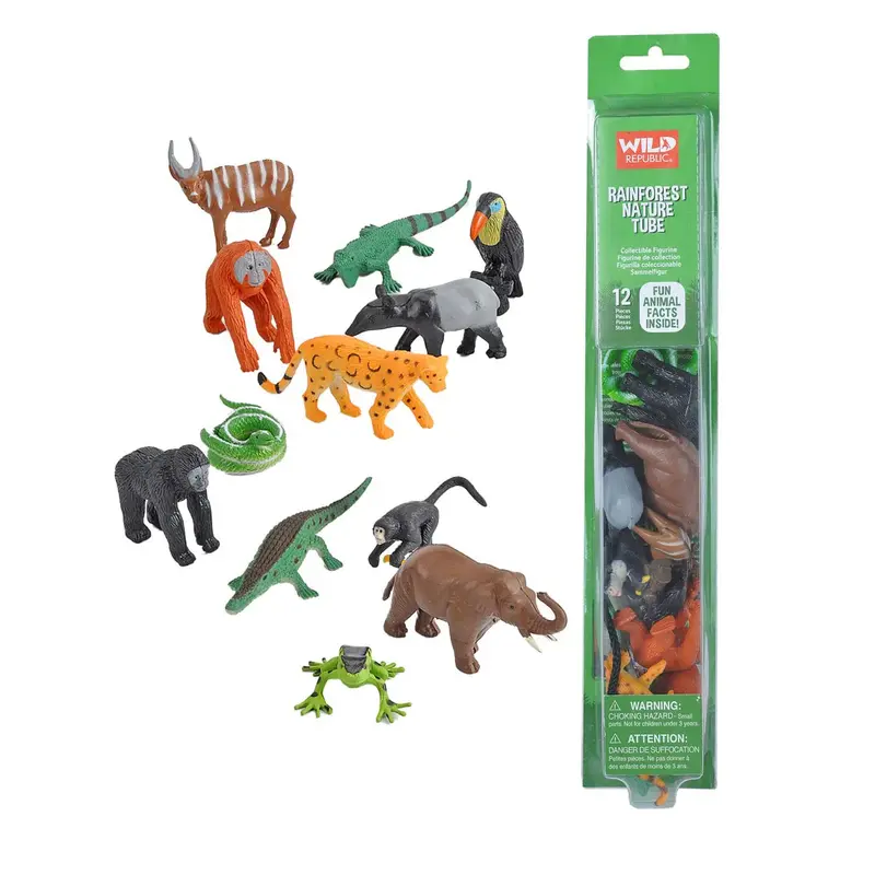 Wild Republic Nature Tube: Rainforest Wildlife Collection