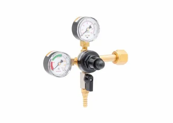 Harris Cb1 Single-Stage Beverage Gas Regulator For Beer – 60 Psi Output, Cga 320 Inlet, 3/8" Barb Outlet (Model 3005234) 1