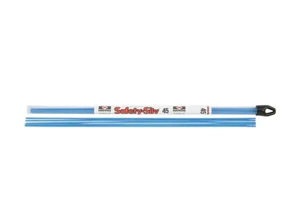 Harris Safety-Silv 45 Flux-Coated Silver Brazing Alloy – 3/32" (2.4 Mm), 2 × 1 Lb Bags (45F518L) 1