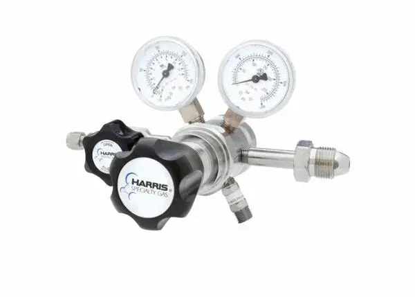 Harris Two-Stage Ultra-High-Purity Brass Regulator – Model 722C-015-580-Bu (722C015580Bu) 1