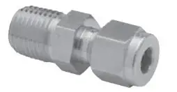 Stainless Steel 90-Degree Harris Tube Fitting, 1/4" Mnpt X 1/4" Mnpt – Model 9007049 1